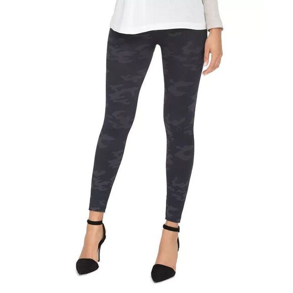 Spanx FL3515 Sz S (2-4) Black Camo Look at Me Now High-Waisted Seamless Leggings - Picture 10 of 11